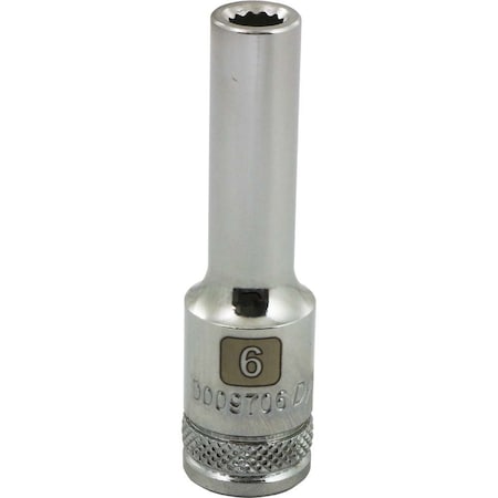 Dynamic 3/8" Drive, 6mm Metric Socket, 12 Points D009706